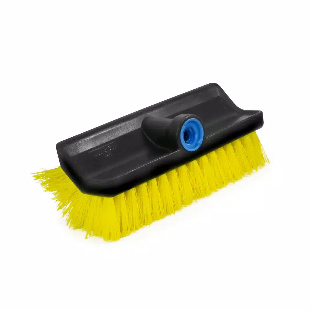 Unger Pro Bi-Level Scrub Brush with Hard Synthetic Bristles for Tile and Grout