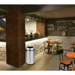 Step N' Sort 65 L Stainless Steel Commercial Open Top Trash Can with Carry Handle thumbnail 4