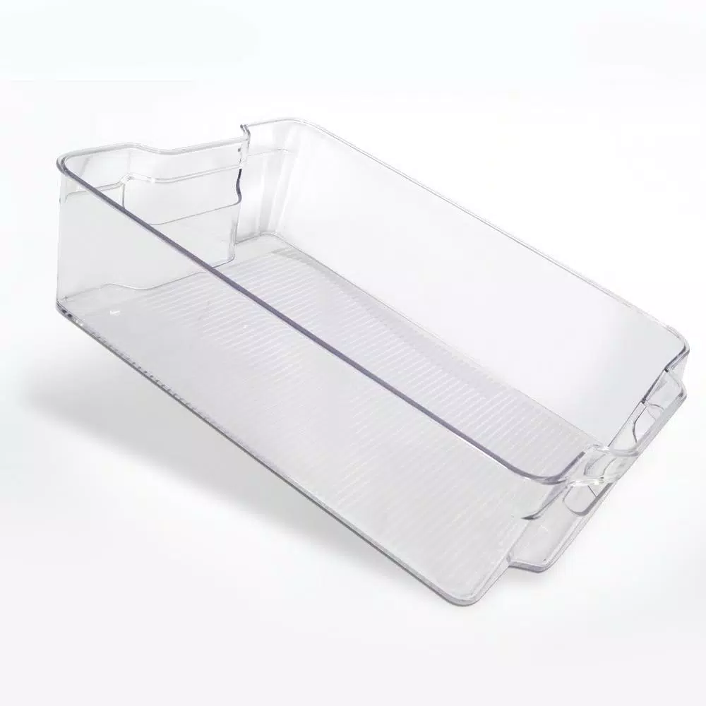 Cook Pro Large Plastic Refrigerator and Freezer Organizer Bin with Built-in Handles