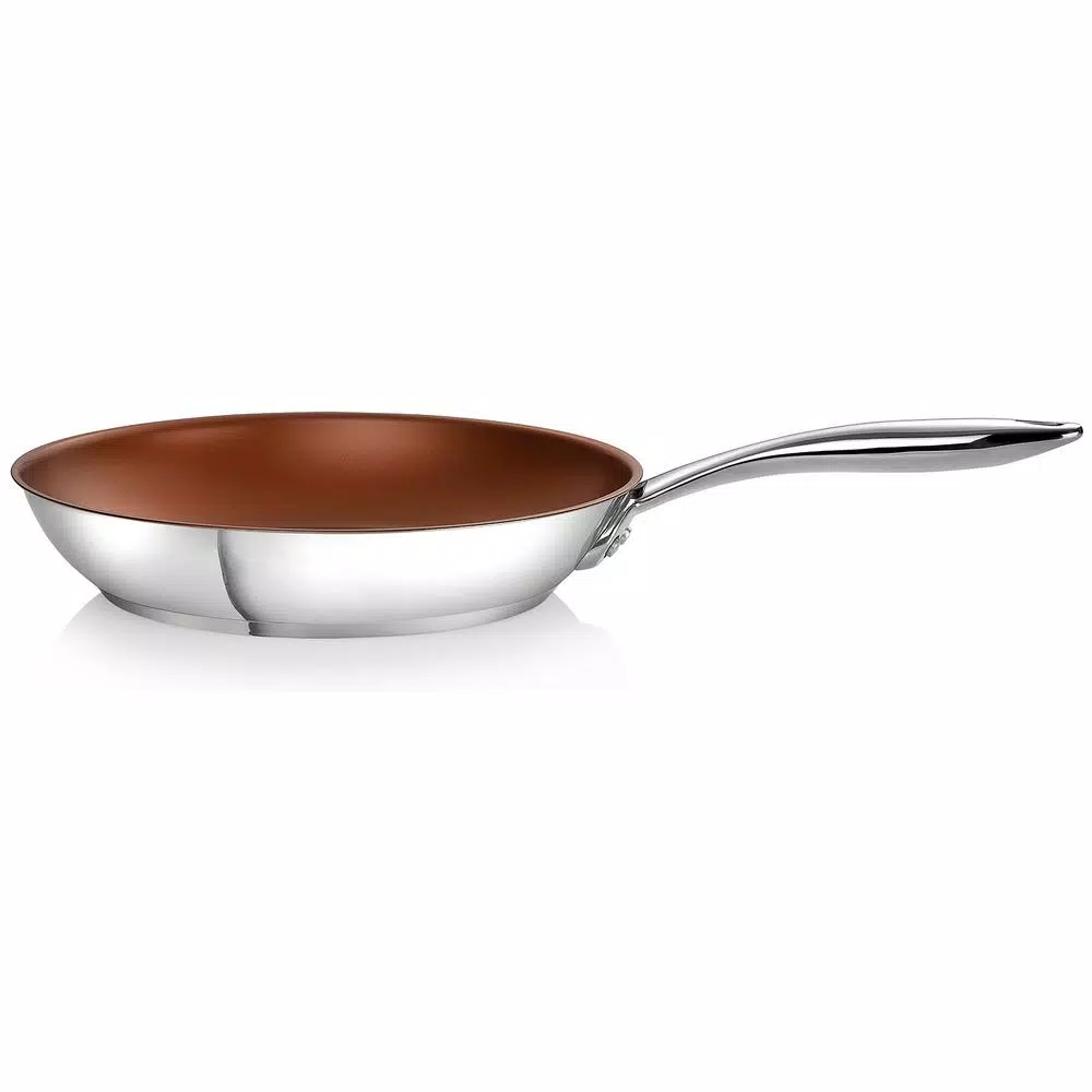 Ozeri Earth Pan ETERNA 12 in. Stainless Steel Nonstick Frying Pan, Bronze