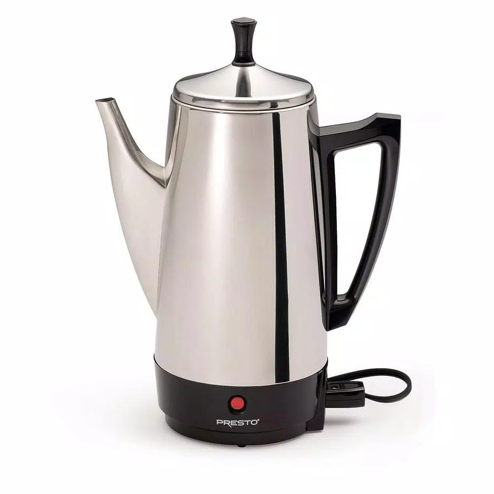 Presto 12-Cup Stainless Steel Electric Percolator Coffee Maker