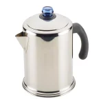Farberware Classic 12-Cup Stainless Steel Stovetop Coffee Percolator with Blue Glass Knob thumbnail 1