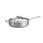 Tramontina Gourmet Tri-Ply Clad 3 Qt. Stainless Steel Saute Pan with Lid thumbnail 1