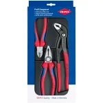 KNIPEX 3-Piece Pliers Set with Combination, Diagonal, and Cobra Water Pump Pliers thumbnail 4