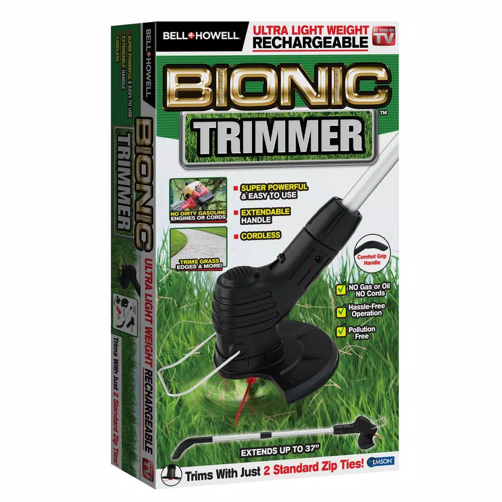 Bell + Howell Bell and Howell Bionic Handheld Cordless Electric Trimmer and Edger with Extension Pole