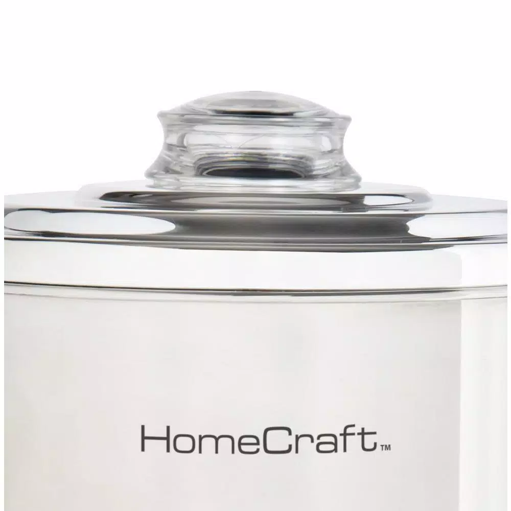 HomeCraft 30-Cup Stainless Steel Electric Coffee Urn with Reusable Filter