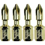 Makita Impact GOLD Phillips Steel Insert Bits, 4-Piece Set thumbnail 1