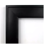 Amanti Art Nero 23 in. Square Beveled Edge Bathroom Vanity Mirror, Black Satin Wood Frame thumbnail 3