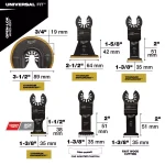 Milwaukee OPEN-LOK 12-Piece Oscillating Multi-Tool Blade Variety Pack - Universal Fit thumbnail 5