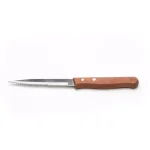 Outset Rosewood 6-Piece Stainless Steel Steak Knife Set with Serrated Edges thumbnail 9