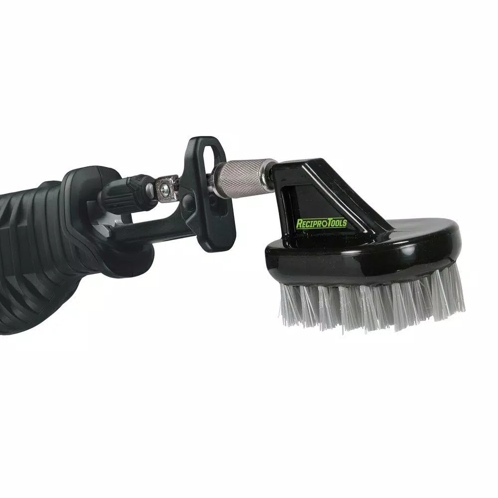 ReciproTool Nylon Scrub Brush Offset Accessory for Universal Reciprocating Saw Adapters