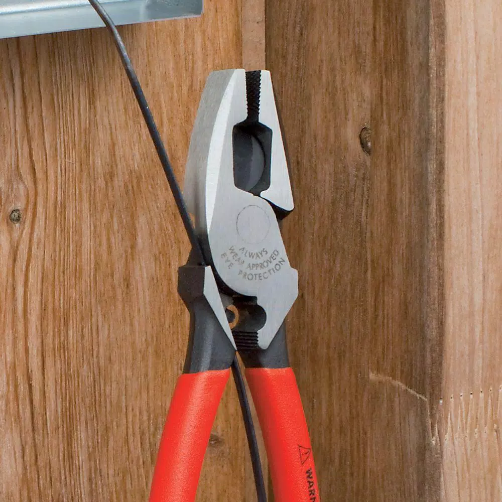 Knipex 9-1/4 in. High Leverage Lineman Pliers with Tape Puller and Crimper