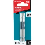 Makita ImpactXPS #3 Phillips 3 in. Power Bits, 2-Pack thumbnail 3