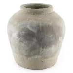 Zentique Terracotta Olive Brown Large Decorative Ceramic Vase - Distressed Italian Design thumbnail 1