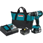 Makita 18V LXT Brushless 1/2 in. Hammer Driver-Drill Kit with 2 5.0 Ah Batteries and Charger thumbnail 1