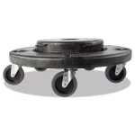 Rubbermaid Commercial Products Rubbermaid Brute Quiet Trash Can Dolly with Non-Marking Red Casters thumbnail 1