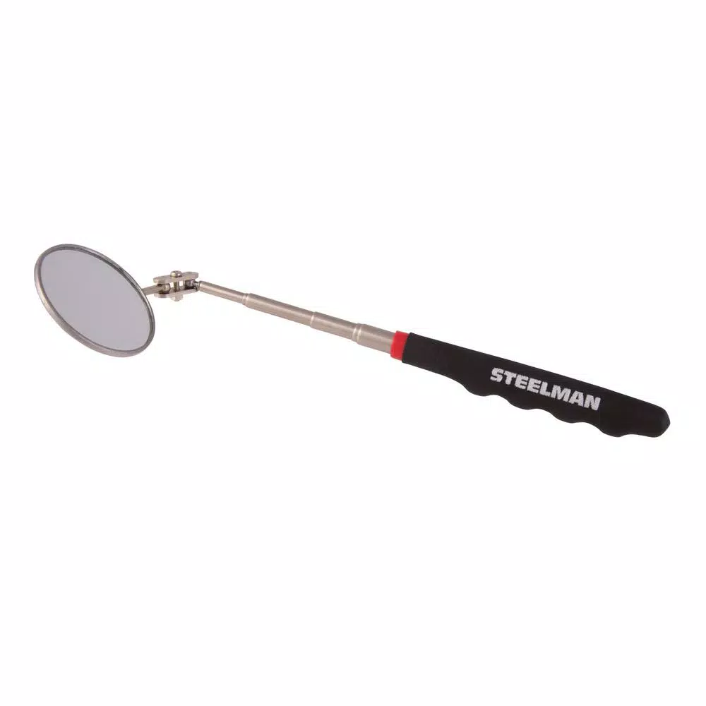 Steelman 36 in. Telescoping Round Inspection Mirror with 360° Articulating Head