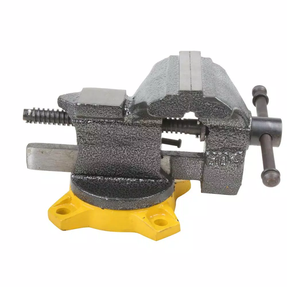Olympia Tools 4 in. Bench Vise with Swivel Base and Anvil