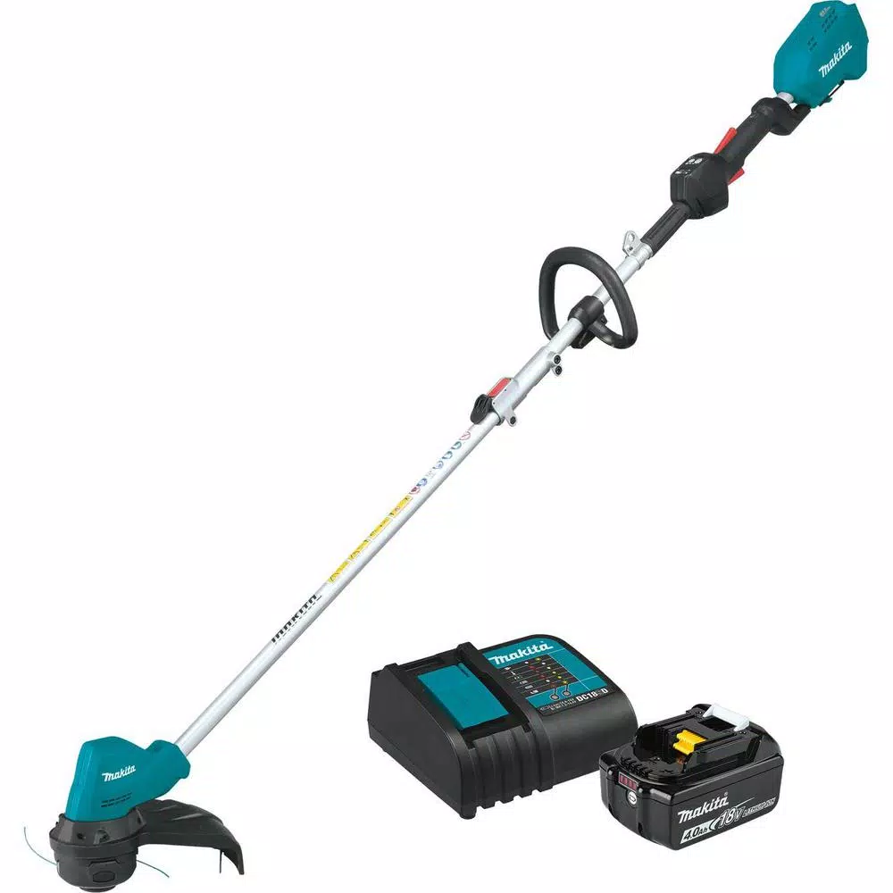 Makita 18V LXT Brushless Cordless String Trimmer Kit with 4.0 Ah Battery, Charger, and Bonus Trimmer Line