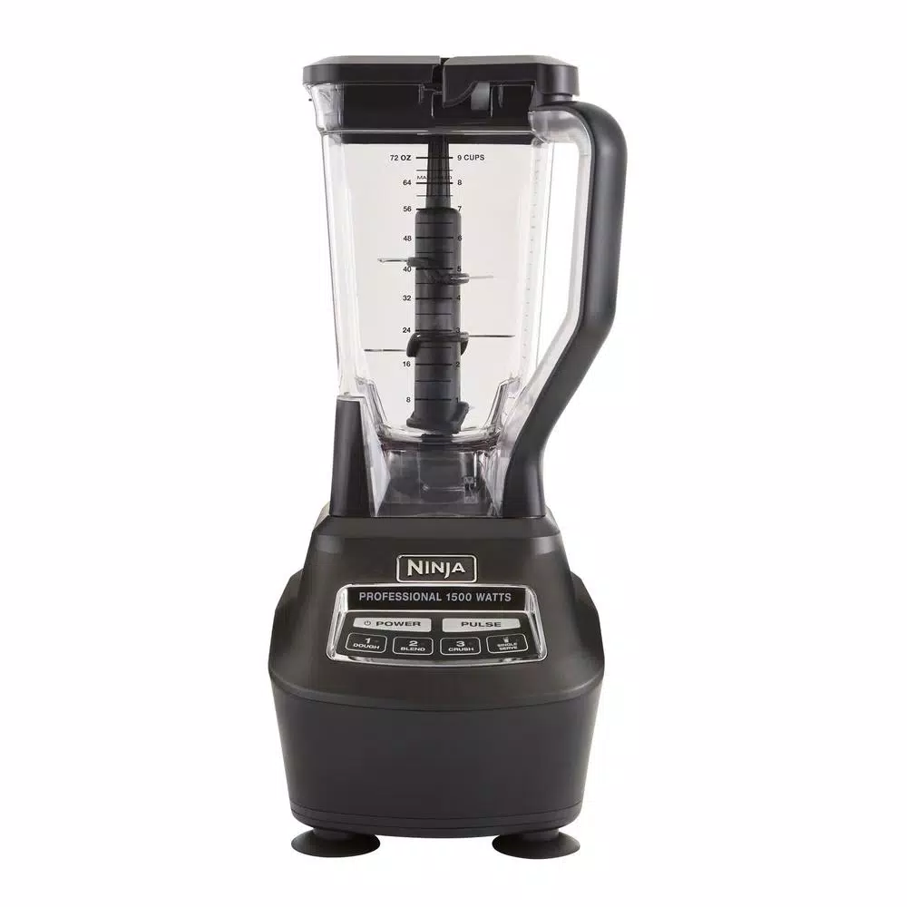 Ninja Mega Kitchen System 1500W Blender and 8-Cup Food Processor with 72 oz. Pitcher and 16 oz. Travel Cups, Black