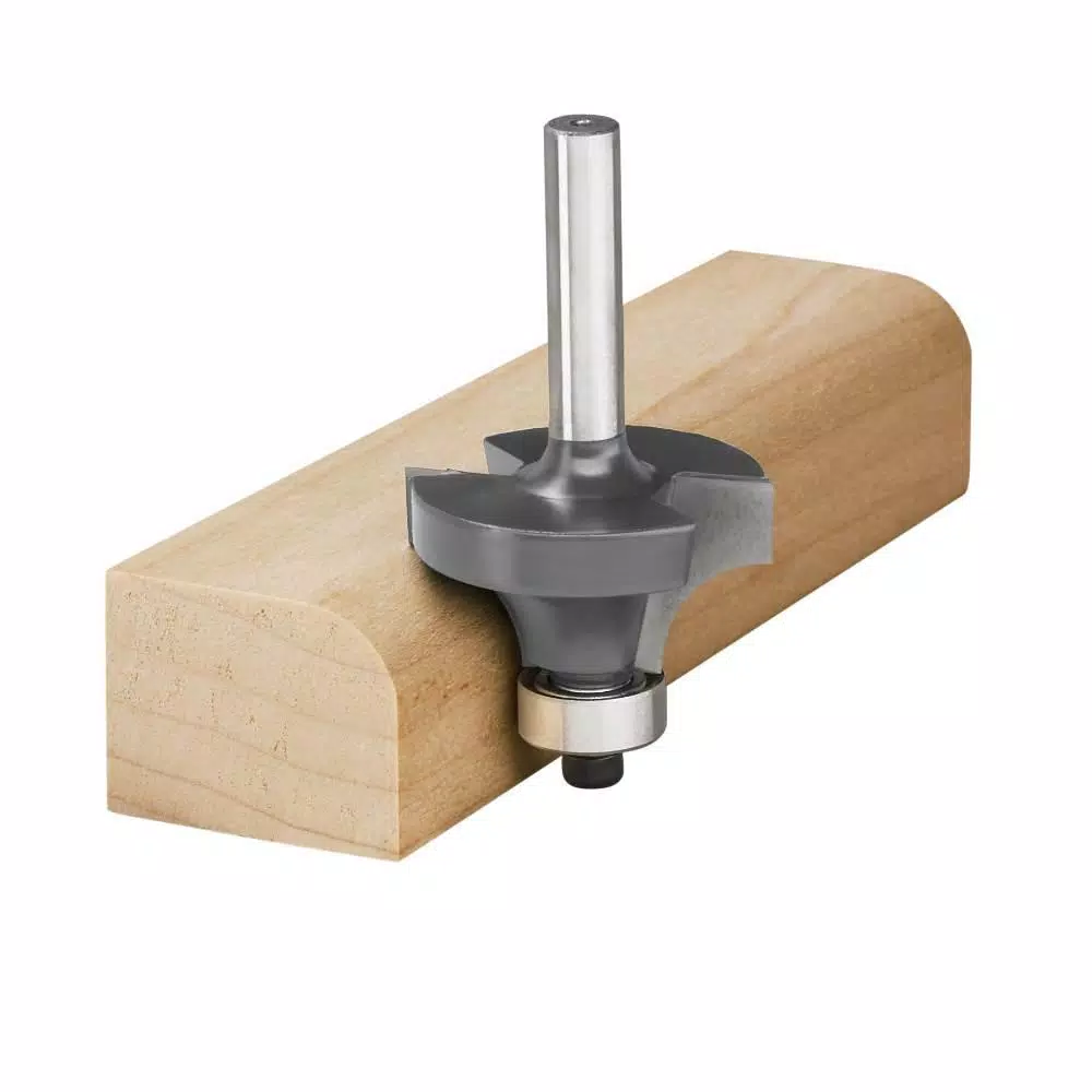 RYOBI 18V ONE+ Cordless Fixed Base Trim Router with 4-Piece Roundover Bit Set