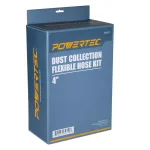 POWERTEC 4 in. Dust Collection Flexible Hose Kit with Nozzles and Connectors thumbnail 2