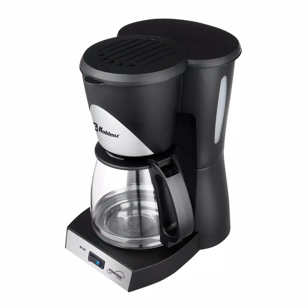 Koblenz Kitchen Magic Collection 12-Cup Drip Coffee Maker, Black