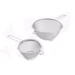 ExcelSteel 9 in. Stainless Steel Mesh Strainer with Long Riveted Handle thumbnail 1