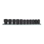 Husky 11-Piece 1/2 in. Drive Metric Impact Socket Set, Chrome Molybdenum Steel thumbnail 1