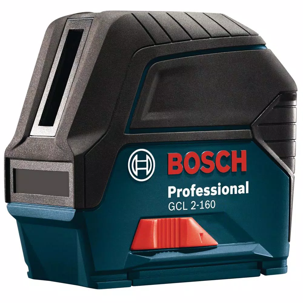Bosch GCL 2-160 S Self-Leveling Cross-Line Laser Level with Plumb Points, 165 ft. Range, Reconditioned