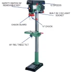 Grizzly Industrial 14 in. Heavy-Duty Floor Drill Press with 3/4 HP Motor and 12 Speeds thumbnail 2