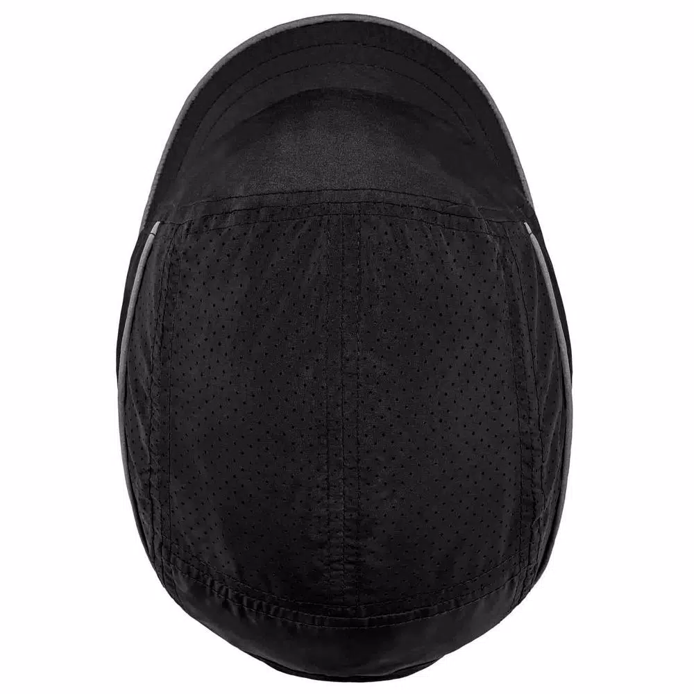 Skullerz 8955 Micro Brim Black Lightweight Vented Bump Cap Hat