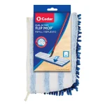 O-Cedar Dual Action Microfiber Flip Mop Refill - Blue Wet/Dry Flat Mop Pad thumbnail 5