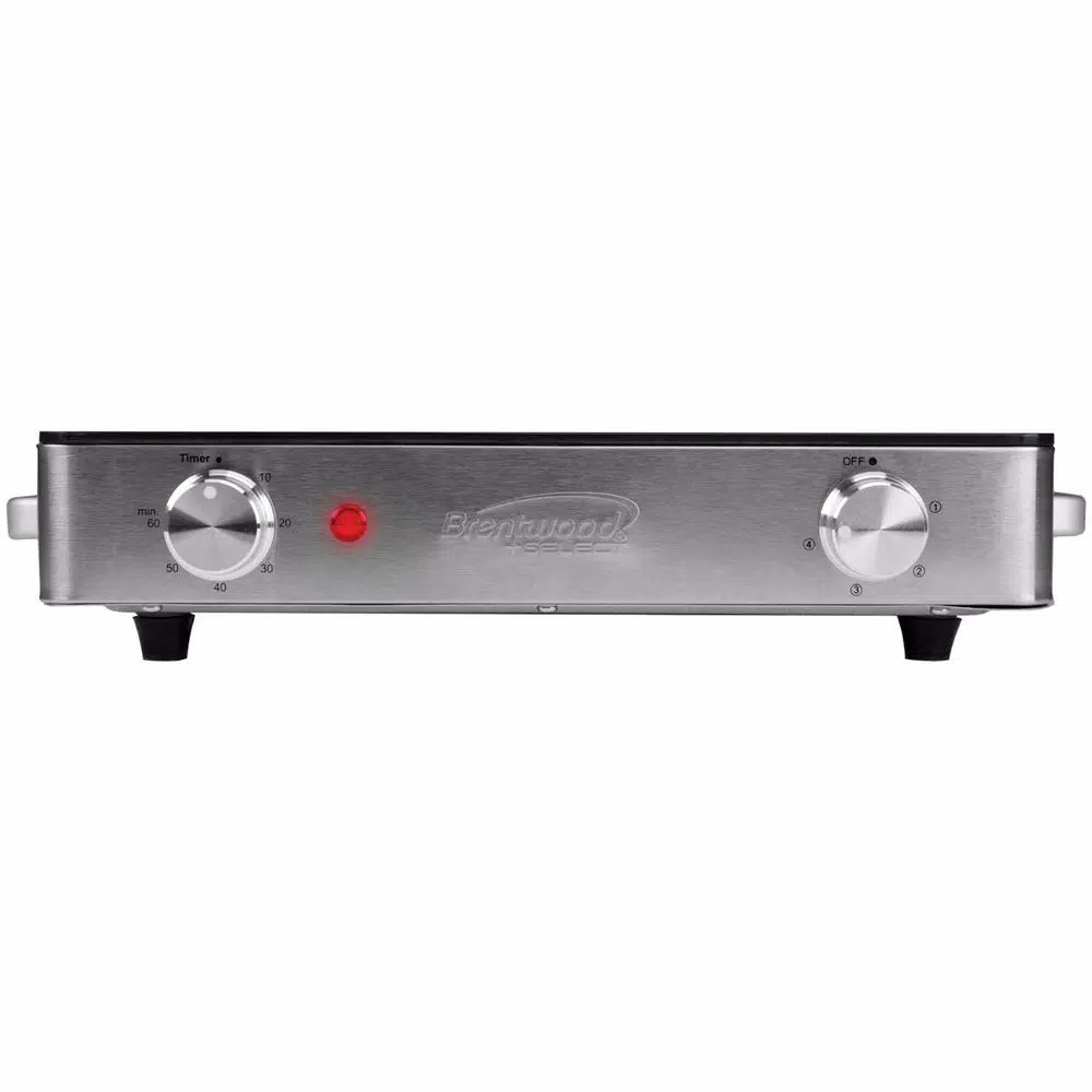 Brentwood Appliances TS-381 Single Burner 28 in. Black Infrared Electric Hot Plate