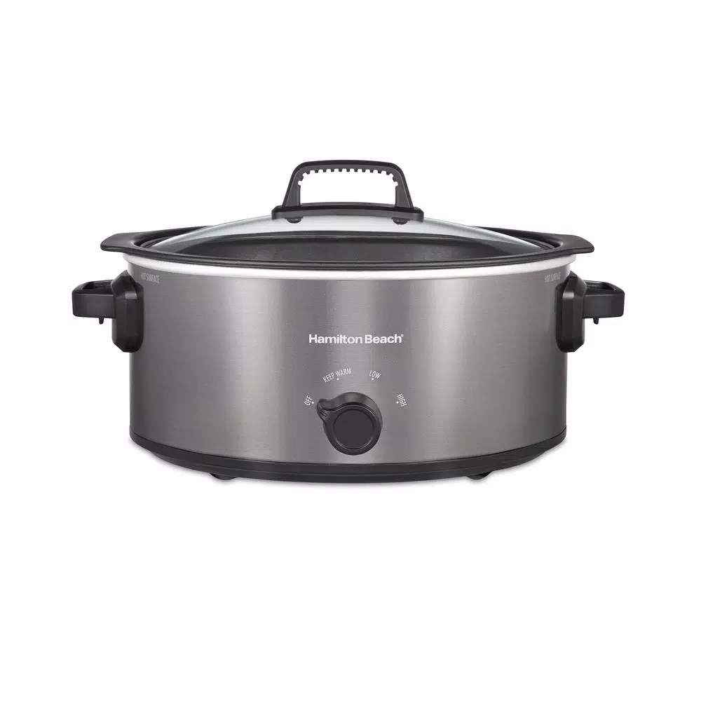 Hamilton Beach 6 Qt. Stovetop Sear and Cook Slow Cooker, Stainless Steel