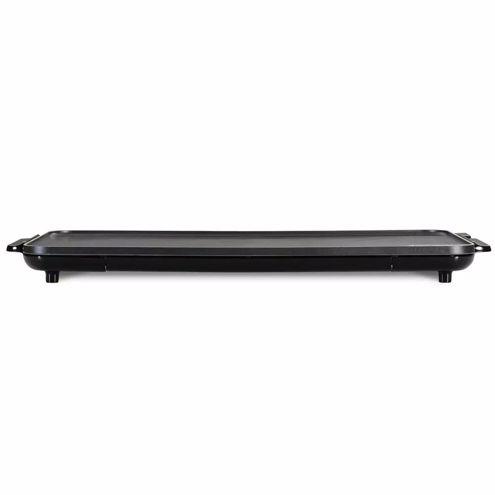 Presto SlimLine 286 sq. in. Black Electric Griddle with Temperature Sensor and Non-Stick Surface