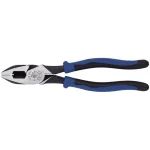 Klein Tools 9 in. Journeyman High-Leverage Side-Cutting Pliers for Fish Tape Pulling thumbnail 1
