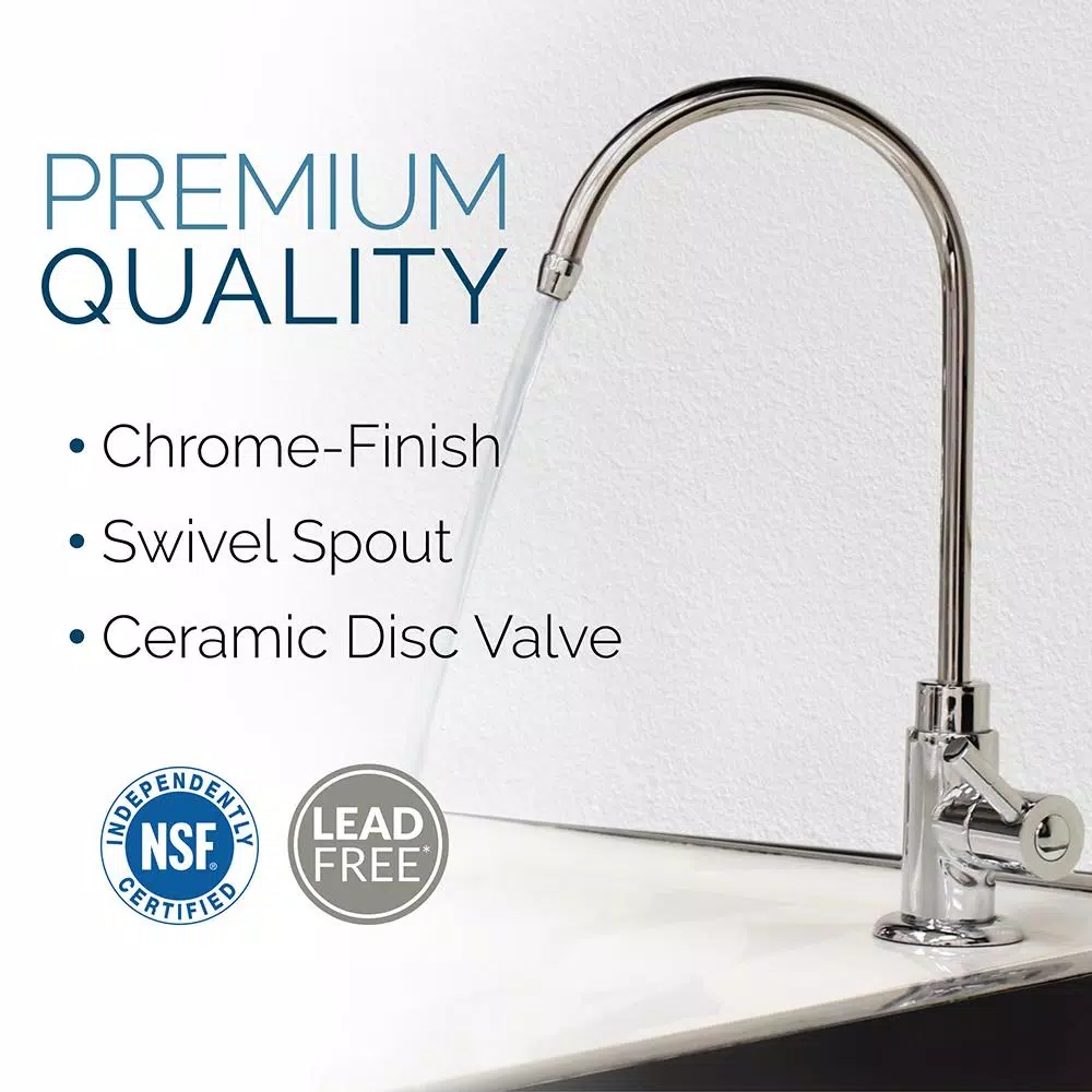 Olympia Water Systems Permeate Pump Under-Sink Reverse Osmosis Water Filtration System, 50 GPD