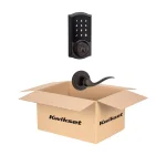 Kwikset Premis Apple HomeKit Smart Deadbolt with Tustin Hall/Closet Lever, Venetian Bronze thumbnail 3