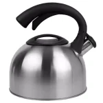 Home Basics 10.5-Cup Stainless Steel Whistling Tea Kettle, Silver thumbnail 2