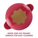 Rachael Ray 1.5-Quart Cast Iron Fondue Pot Set with Red Shimmer Enamel Finish thumbnail 4