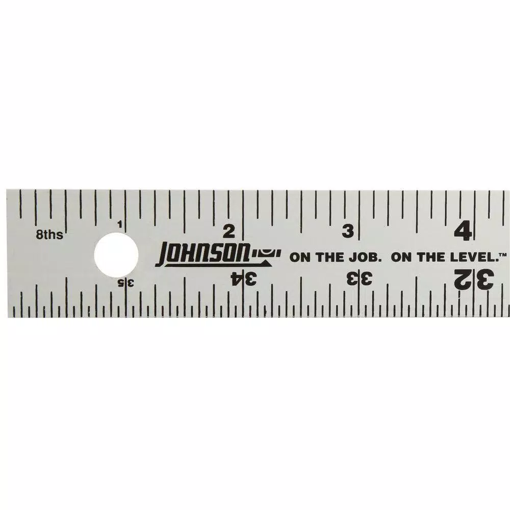 Johnson 36 in. Aluminum Yardstick, Flexible Measuring Ruler with Anodized Finish
