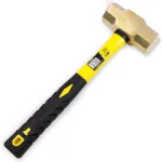Stark 3 lb. Brass Sledge Hammer with Fiberglass Handle and Soft-Grip Rubber Cover thumbnail 1