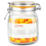 Unbranded 34 oz. Medium Glass Pickling Jar with Metal Bail Lid and Rubber Gasket thumbnail 2