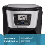 BLACK+DECKER 12-Cup Programmable Drip Coffee Maker with Stainless Steel Thermal Carafe thumbnail 2