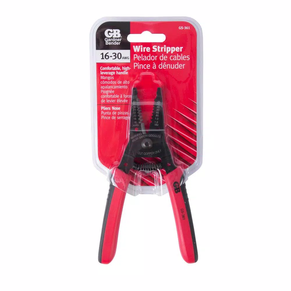 Gardner Bender GS-361 Wire Stripper and Cutter, 16-30 AWG
