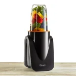Omega Deluxe MeGo 1000W Personal Blender, 32 oz. Black Single Speed Nutritious Smoothie Maker thumbnail 3