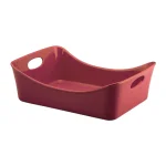 Rachael Ray Lasagna Lover 9 x 13 in. Porcelain Casserole Dish, Cranberry Red thumbnail 1