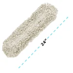Alpine Industries 24 in. Cotton Dust Mop Set with 60 in. Telescopic Metal Handle thumbnail 4