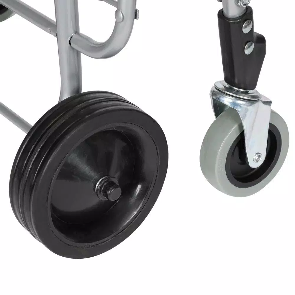 Polder Superlight Shopping Cart, Lightweight Aluminum Grocery & Utility Cart with 360° Swivel Wheels